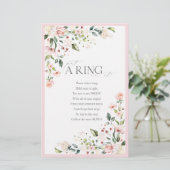 ピンクエレガントの水彩フローラブライダルシャワーゲーム (スタンド正面)