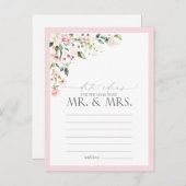 ピンクエレガントの水彩フローラ日付アイディアはがき ポストカード (正面/裏面)