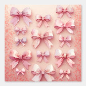 ピンクエレガントの水彩弓パターン 壁紙 (正面)