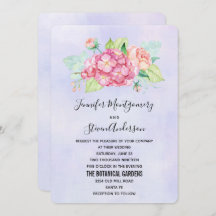 ピンクエレガントの水彩花の花束結婚の