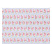 ピンクエレガントの水彩花花束模様 テーブルクロス (正面(横))