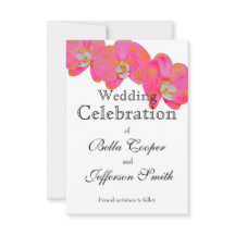 ピンクエレガントの水彩蘭絵画のフローラ