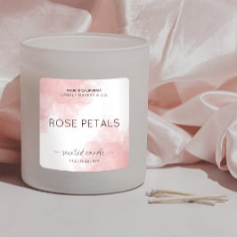 ピンクエレガントの水彩製品の包装 スクエアシール