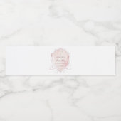 ピンクエレガントの水色のクレスト最初の聖体 ペットボトルラベル (シングルラベル)