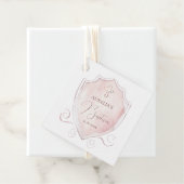 ピンクエレガントの水色のクレスト洗礼 フェイバータグ (インサイチュ)