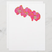 ピンクエレガントの水色のラン熱帯フローラ (正面/裏面)