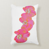 ピンクエレガントの水色のラン熱帯フローラ アクセントクッション (正面(垂直))