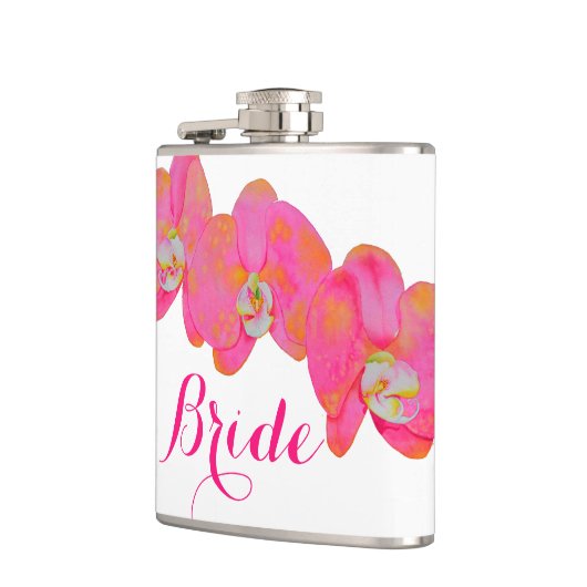 ピンクエレガントの水色のラン熱帯フローラ フラスク (左)