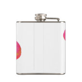 ピンクエレガントの水色のラン熱帯フローラ フラスク (裏面)