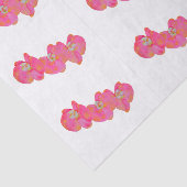 ピンクエレガントの水色のラン熱帯フローラ 薄葉紙 (詳細)