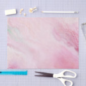 ピンクエレガントの水色の瑪瑙パターンのティッシュペーパー 薄葉紙 (クラフト)