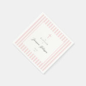 ピンクエレガントの洗礼紙ナプキン スタンダードカクテルナプキン (角)