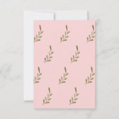 ピンクエレガントの洗礼/《キリスト教》洗礼式や命名式招待状 招待状 (裏面)