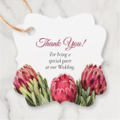 ピンクエレガントの熱帯プロテアの結婚花 フェイバータグ (正面)