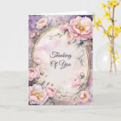 ピンクエレガントの牡丹のオ考えバルフレーム カード (黄色い花)