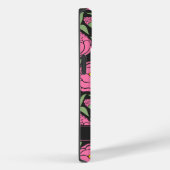 ピンクエレガントの牡丹のパーソナライズされた花 Case-Mate iPhoneケース (裏面 / 右)