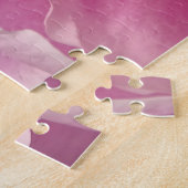 ピンクエレガントの牡丹の写真 ジグソーパズル (側面)