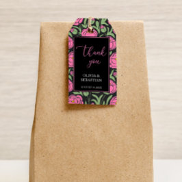 ピンクエレガントの牡丹の花結婚の皆様 ギフトタグ