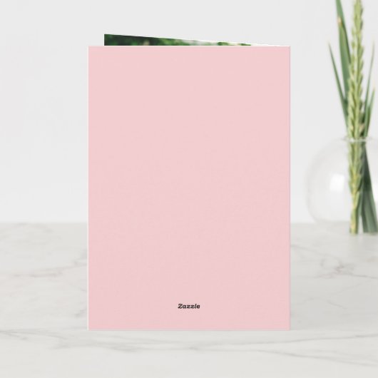 ピンクエレガントの牡丹フォトマザーズデイ シーズンカード (裏面)