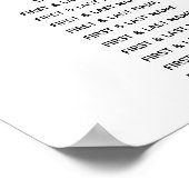 ピンクエレガントの牡丹結婚の座席表 ポスター (角)