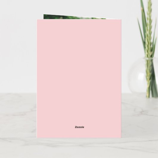 ピンクエレガントの牡丹2 Photo Mother's Day 箔シーズンカード (裏面)