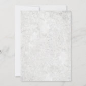 ピンクエレガントの白フローラ牡丹結婚ズ 招待状 (裏面)