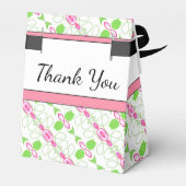 ピンクエレガントの緑と白 フェイバーボックス (裏面サイド)