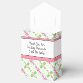 ピンクエレガントの緑と白 フェイバーボックス (オープン)