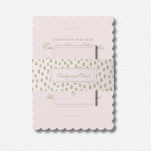 ピンクエレガントの緑のド結婚ット