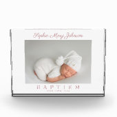 ピンクエレガントの脚本女子バプテスマ フォトブロック (正面)