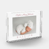 ピンクエレガントの脚本女子バプテスマ フォトブロック (左)