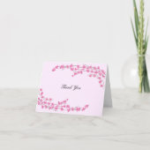 ピンクエレガントの花ありがとう サンキューカード (正面)