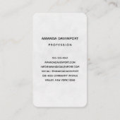 ピンクエレガントの花で十字を切る 名刺 (裏面)