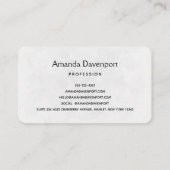 ピンクエレガントの花で十字を切る 名刺 (裏面)