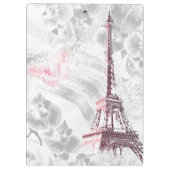 ピンクエレガントの花のリース。 クリップボード (裏面)