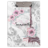 ピンクエレガントの花のリース。 クリップボード (正面)