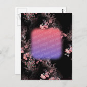 ピンクエレガントの花の写真はがき ポストカード (正面/裏面)