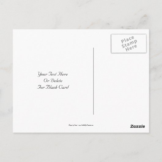 ピンクエレガントの花の写真はがき ポストカード (裏面)