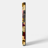 ピンクエレガントの花イエローモノグラム Case-Mate iPhoneケース (裏面 / 左)