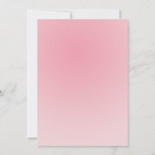 ピンクエレガントの花ダイヤモンド結婚式招待状 招待状 (裏面)