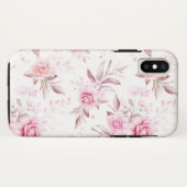ピンクエレガントの花デザイン Case-Mate iPhoneケース (裏面(横))