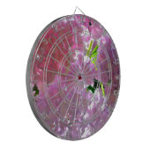 ピンクエレガントの花ピンクのフローラピンクのあじさい ダーツボード (正面左)