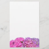 ピンクエレガントの花ピンクの水和物 便箋 (正面)