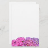 ピンクエレガントの花ピンクの水和物 便箋 (正面/裏面)