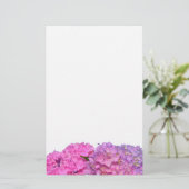 ピンクエレガントの花ピンクの水和物 便箋 (スタンド正面)