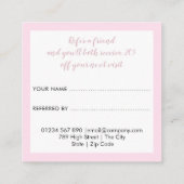 ピンクエレガントの花フローラ 紹介カード (裏面)