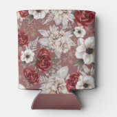 ピンクエレガントの花柄 缶クーラー (裏面)