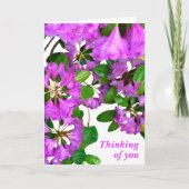 ピンクエレガントの花模様ピンクのツツジのピンクの花 カード (正面)
