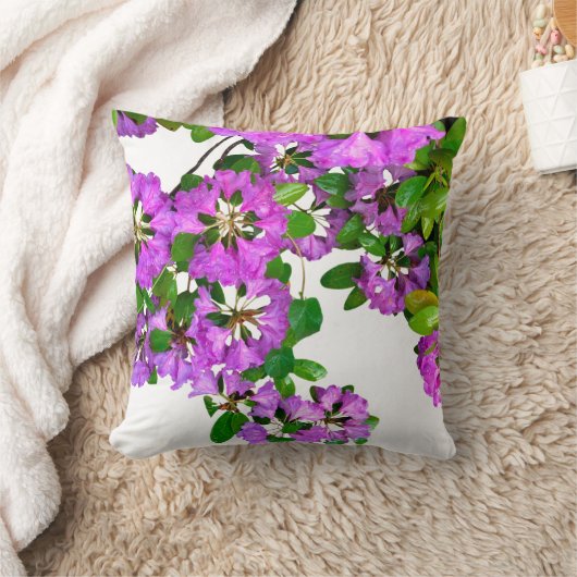 ピンクエレガントの花模様ピンクのツツジのピンクの花 クッション (ブランケット)