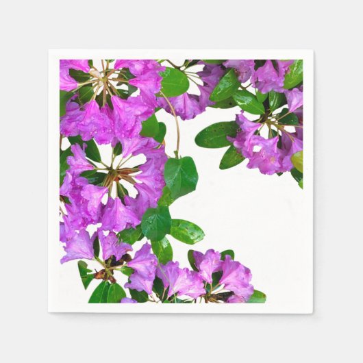 ピンクエレガントの花模様ピンクのツツジのピンクの花 スタンダードカクテルナプキン (正面)